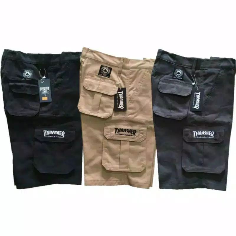 Men's Mountain Cargo Shorts PDL Army Motif Mma Casual
