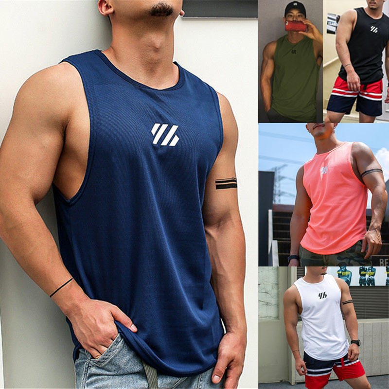 Healthland Gym Sleeveless Singlet Men (Size M-4XL)
