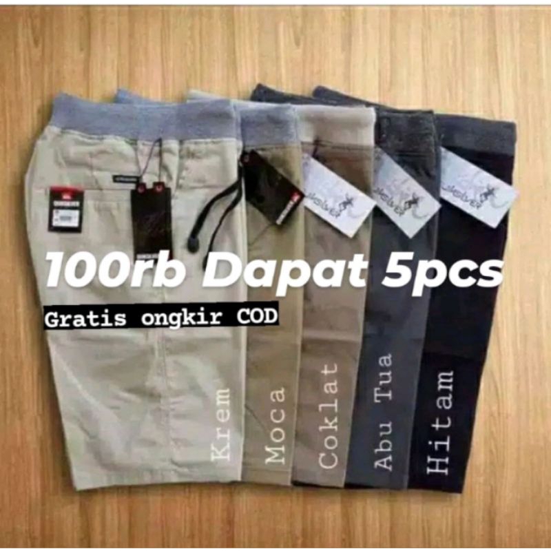 KATUN Men's Shorts Adult Boys Chino Rip Elastic Waist Drawstring Chinos Cotton Combed